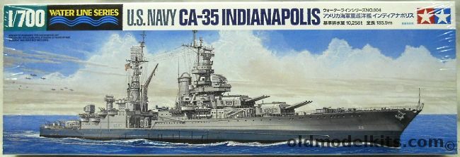 Tamiya 1/700 USS Indianapolis CA35 Heavy Cruiser, 31804 plastic model kit